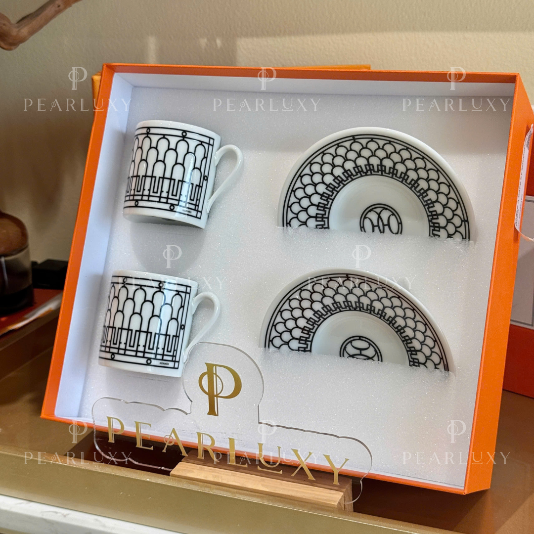 H Deco coffee cup and saucer