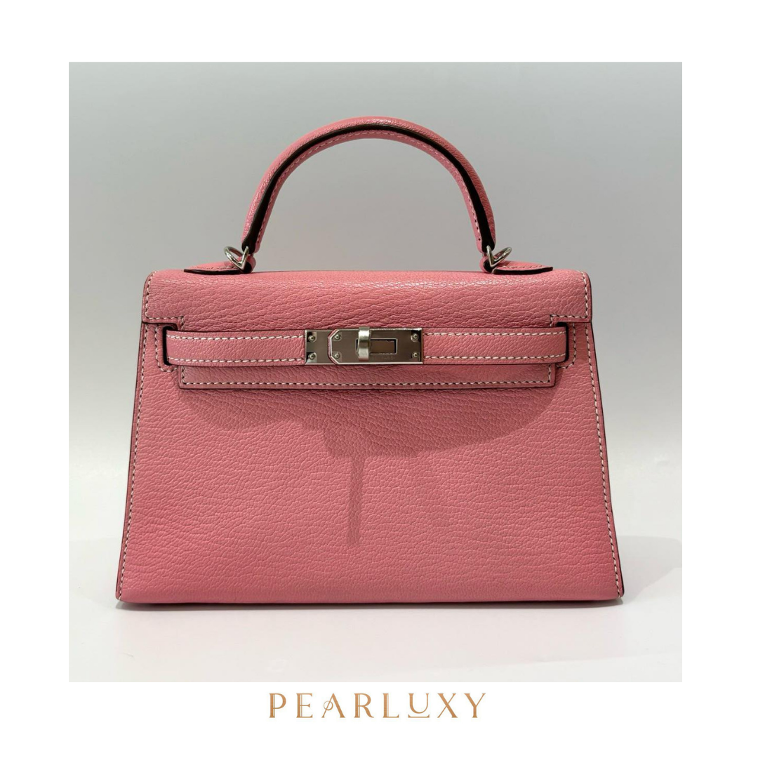 Kelly Mini Chevre Perso - Rose Confetti/Sanguine