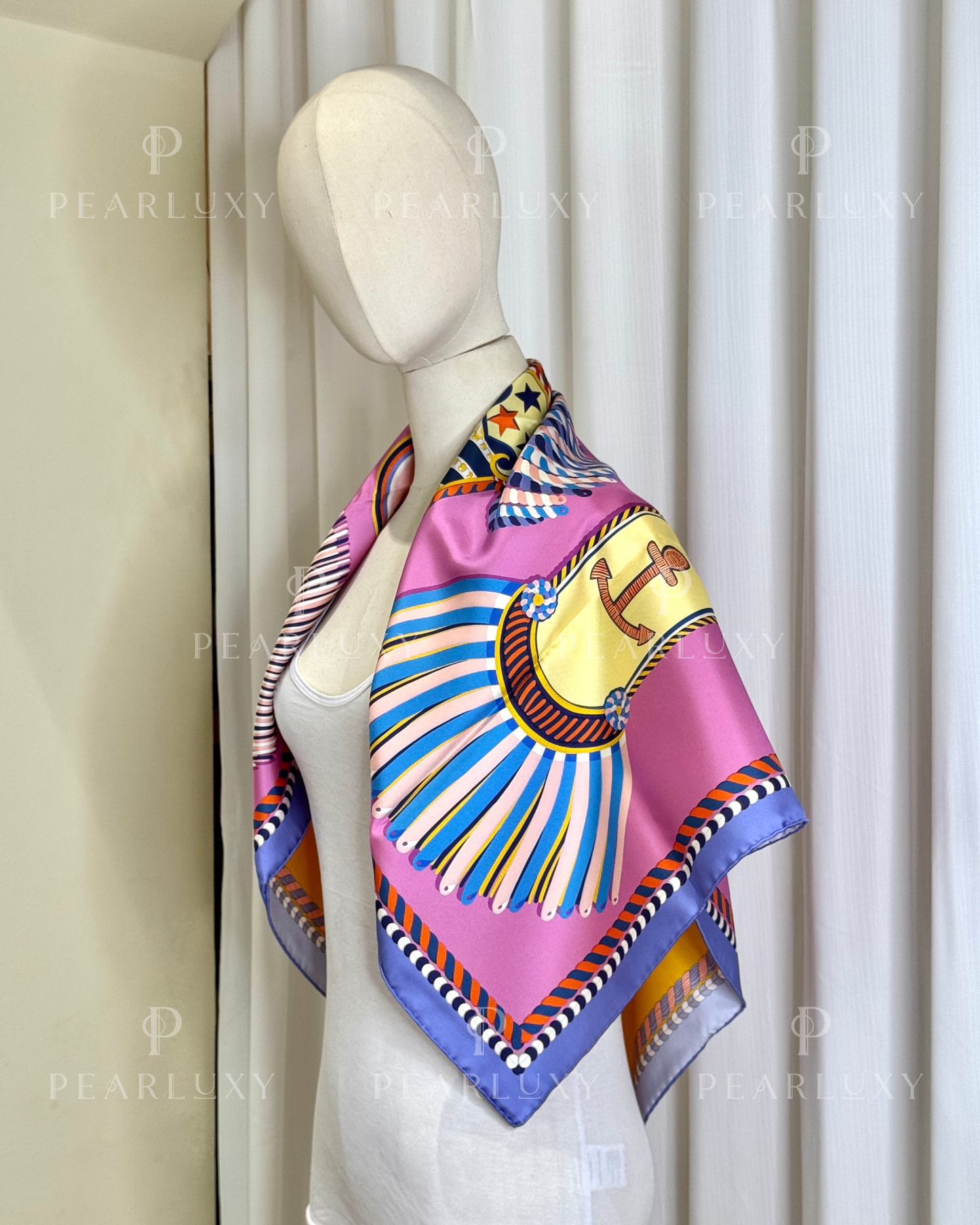 Deep Pink Silk Scarf