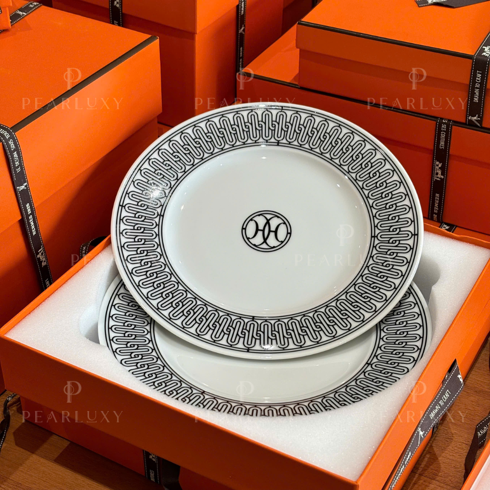 H Deco dessert plate n°1