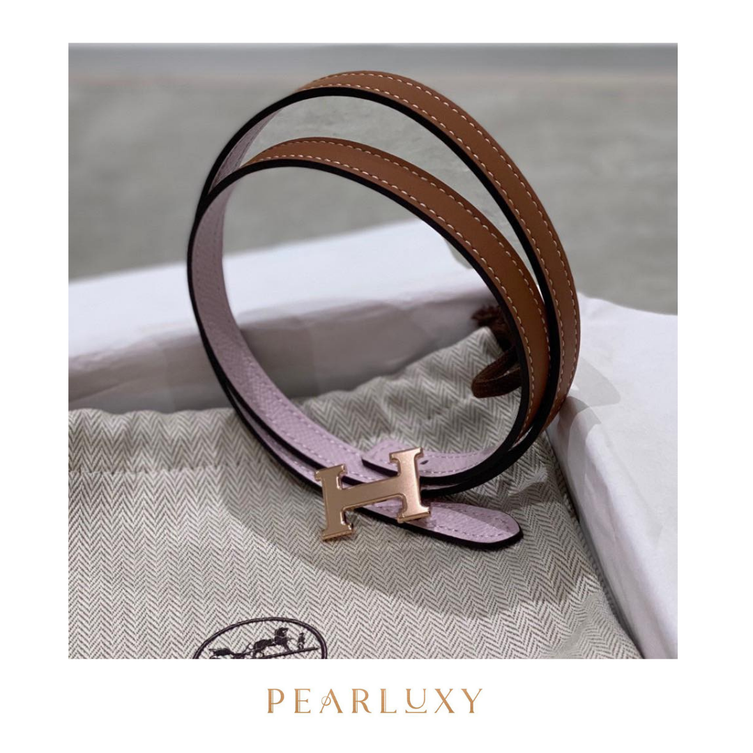 Mini Belt - Gold/Mauve