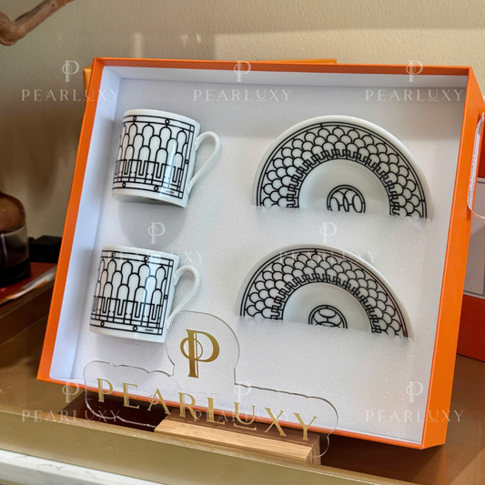 H Deco coffee cup and saucer