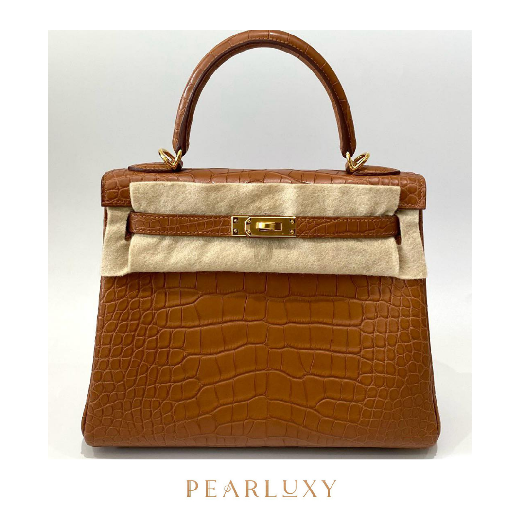 Kelly 25 Alligator - Gold