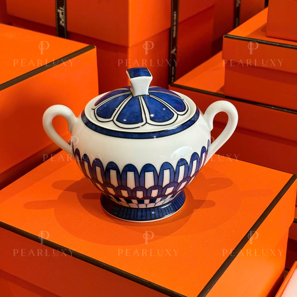 Bleus d'Ailleurs sugar bowl