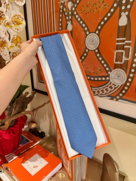 Faconnee H tie - bleu grec