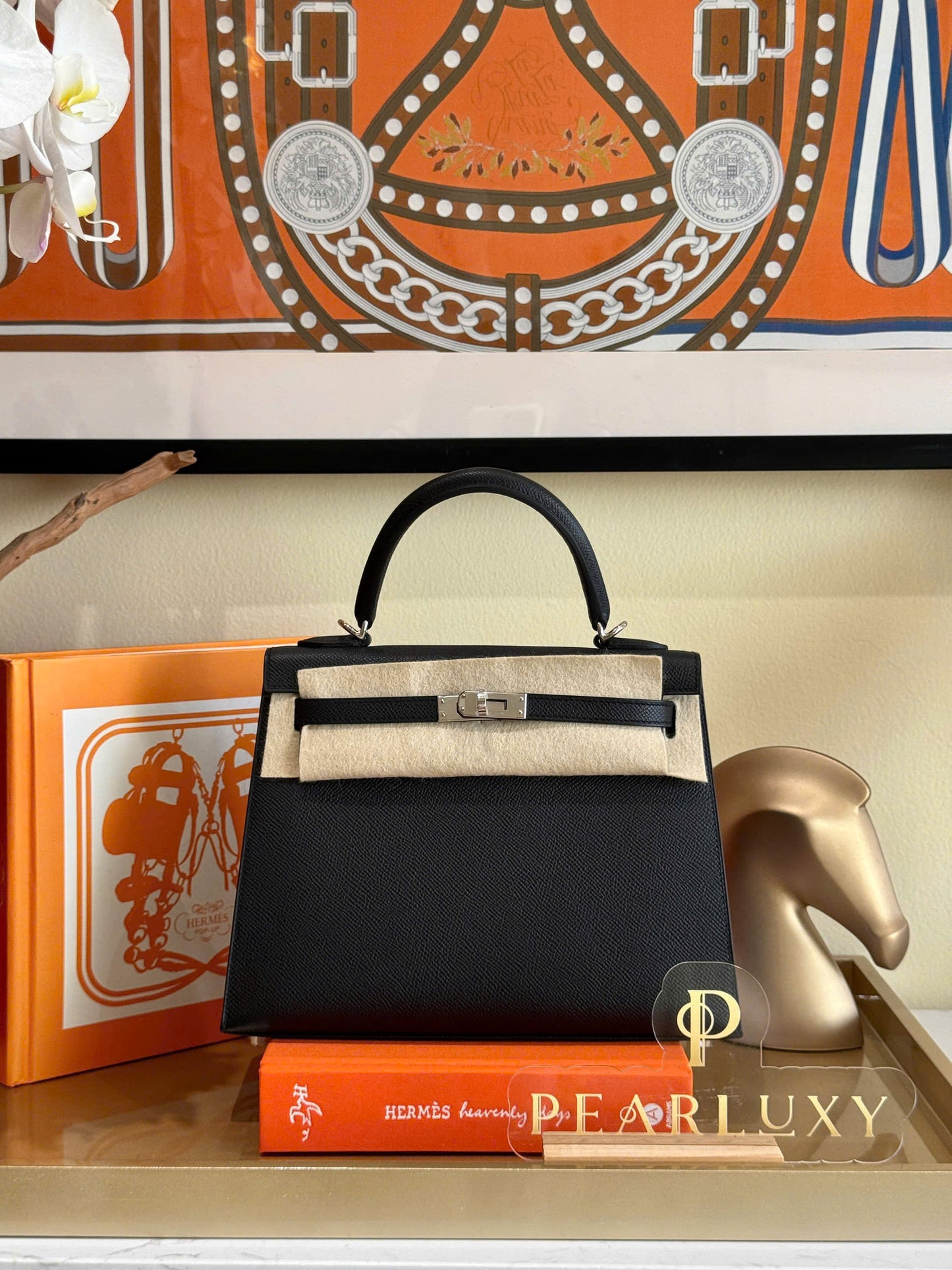 Kelly 25 Epsom phw - Noir