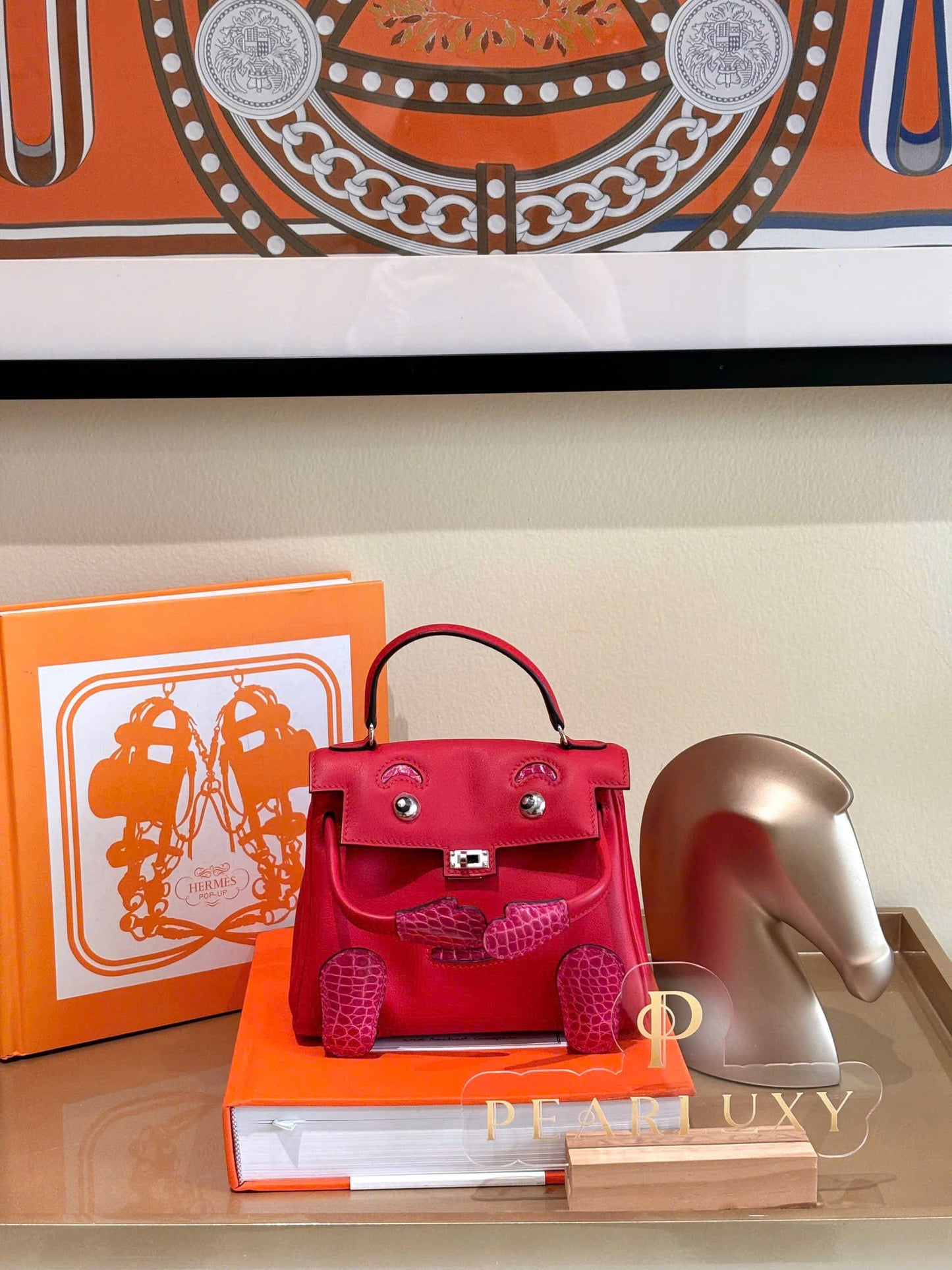 Kelly Dole Touch PHW - Rouge de coeur/Rose mexico