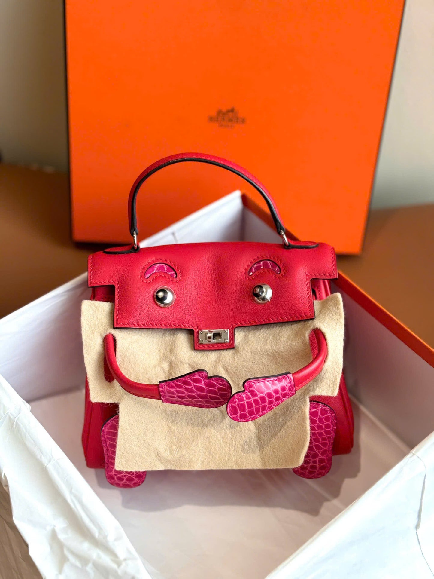 Kelly Dole Touch PHW - Rouge de coeur/Rose mexico