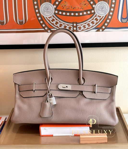 Birkin Shoulder Togo PHW - Gris T