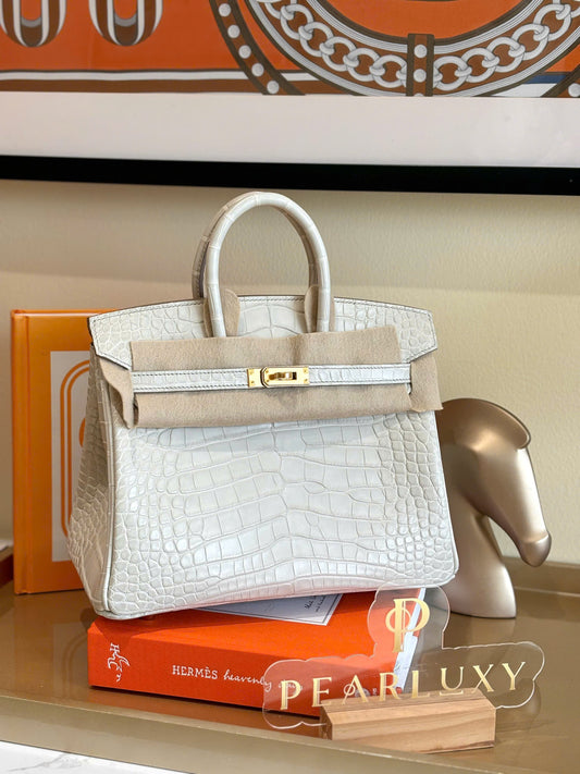 Birkin 25 Alligator - Beton