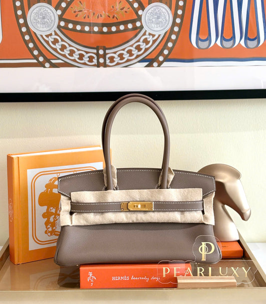 Birkin Shoulder light 29 ghw - Evercolor Calfskin - Etoupe